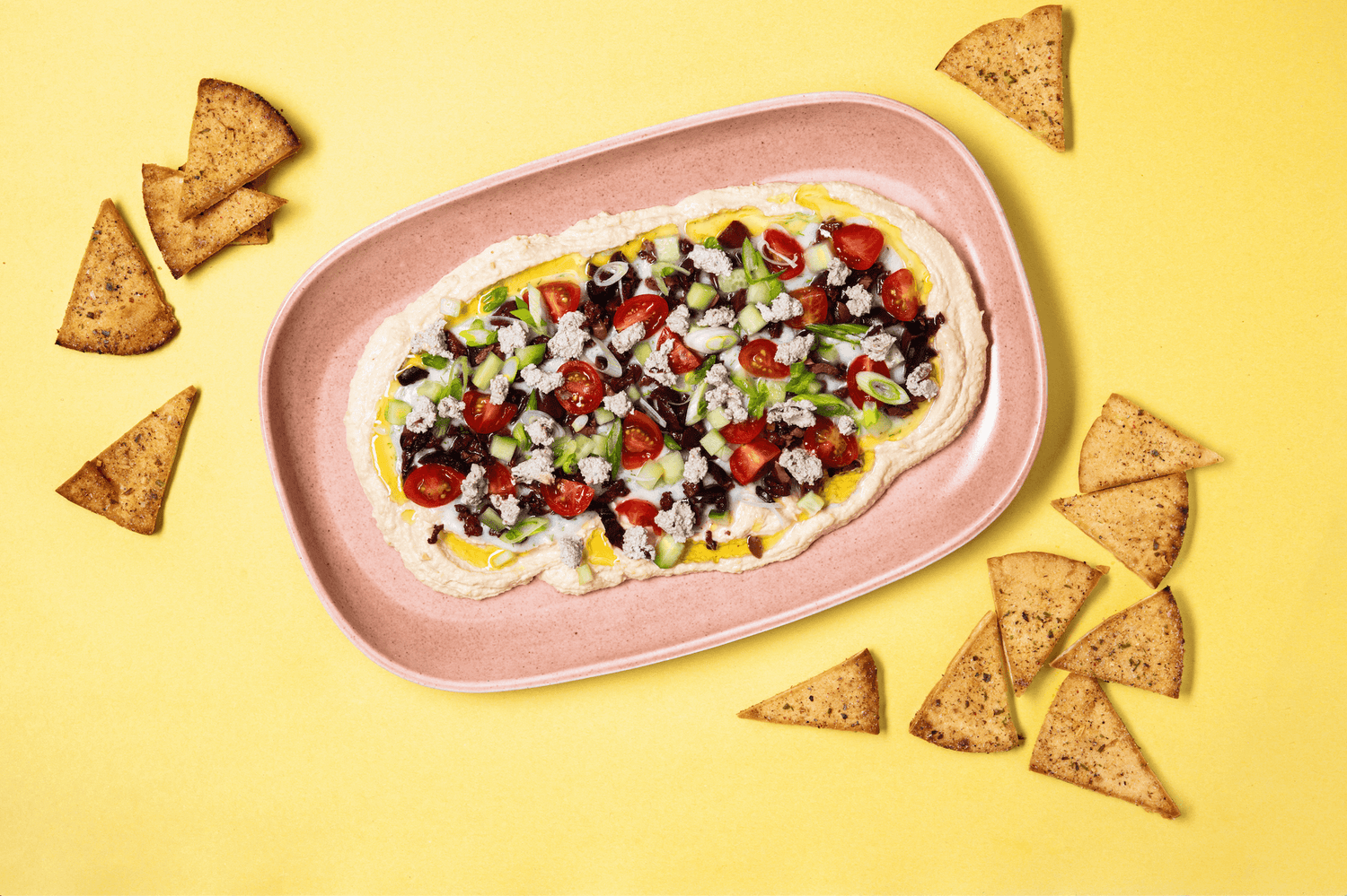 Layered Mediterranean Hummus Dip Recipe